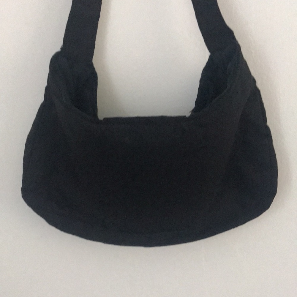 Black Embroidered Indian Silk Purse - Picture 3 of 8